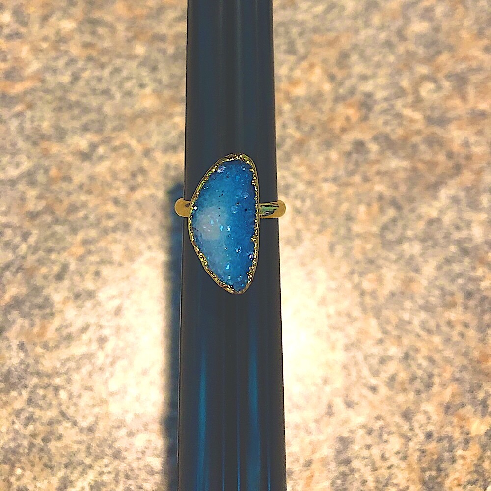 Blue druzy